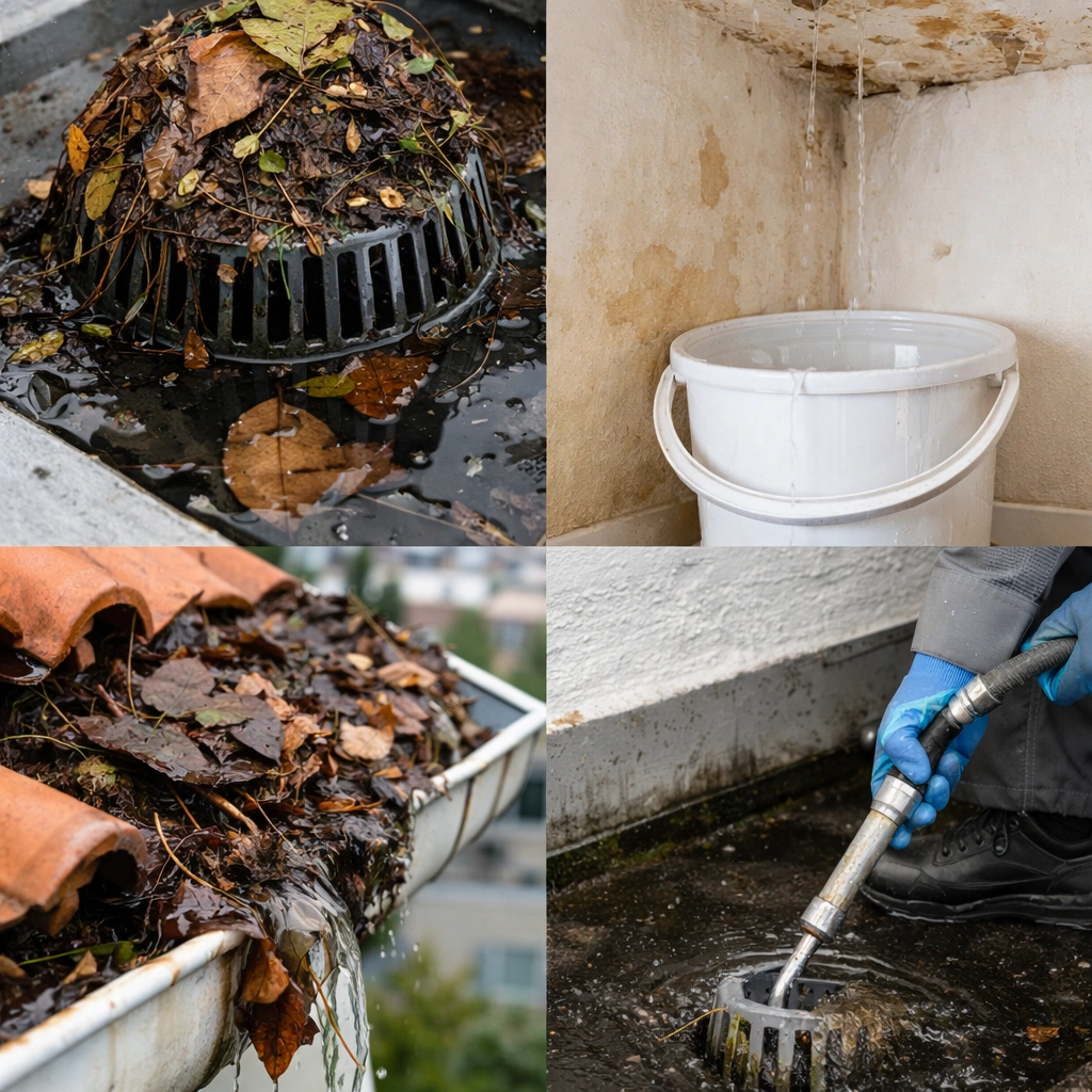 Βουλώματα στη Ταράτσα – Πώς να Κινηθείς Άμεσα